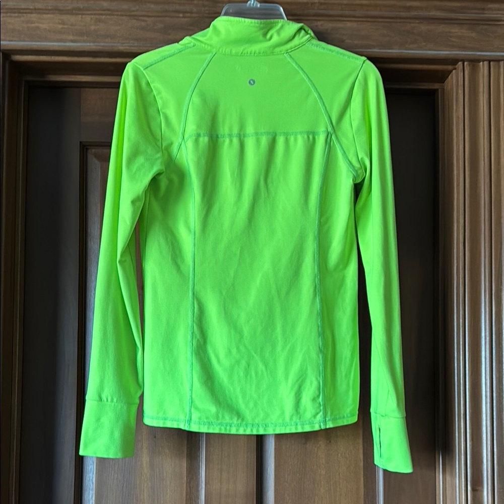 Neon Green Athletic Quarter-Zip Top - Picture 5 of 5